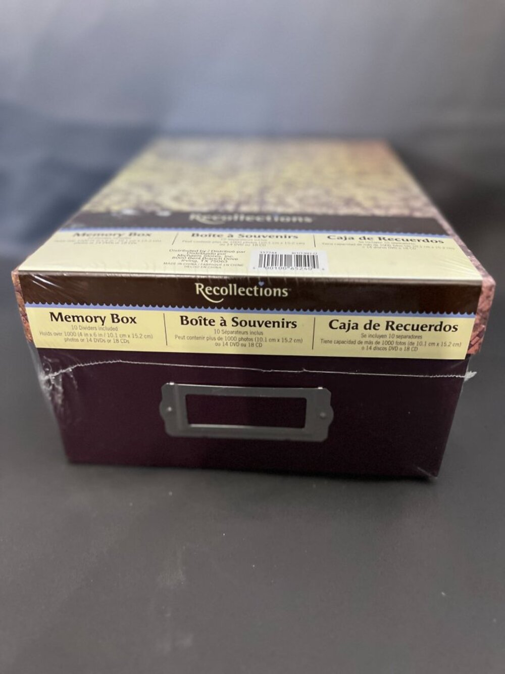 Recollections Memory Box With Antique Map Design - Picture 6 of 7